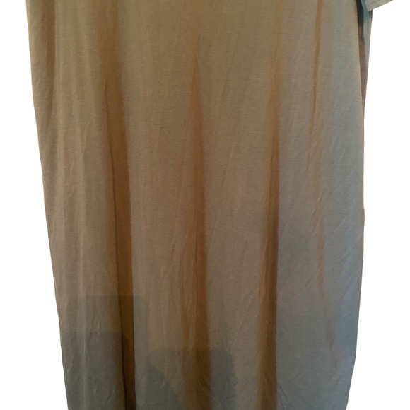 Piko 1988 Olive Green Bamboo Blend Short Sleeve Dress - Picture 3 of 12
